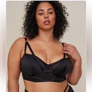 Strappy Satin Underwire Bra